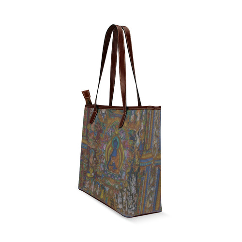 Awesome Thanka With The Holy Medicine Buddha Shoulder Tote Bag (Model 1646)