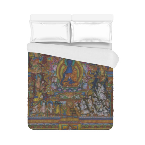 Awesome Thanka With The Holy Medicine Buddha Duvet Cover 86"x70" ( All-over-print)