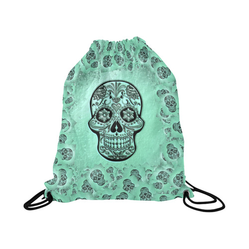 Skull20170237_by_JAMColors Large Drawstring Bag Model 1604 (Twin Sides)  16.5"(W) * 19.3"(H)