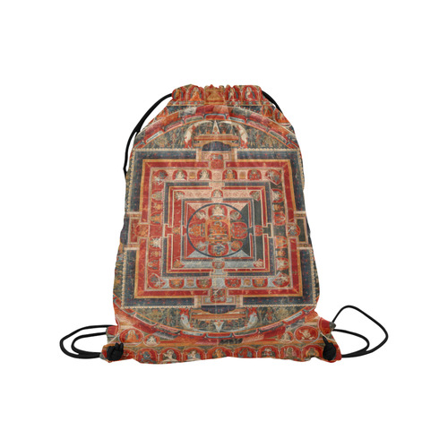 Mandala  of  Bodhisattva of Transcendent Wisdom Medium Drawstring Bag Model 1604 (Twin Sides) 13.8"(W) * 18.1"(H)