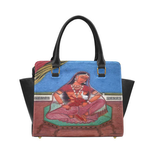 Deity Parvati with her Son Ganesha Classic Shoulder Handbag (Model 1653)