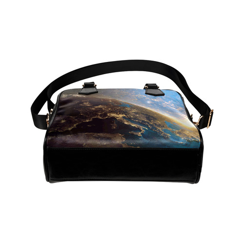 Planet Earth From Space Shoulder Handbag (Model 1634)