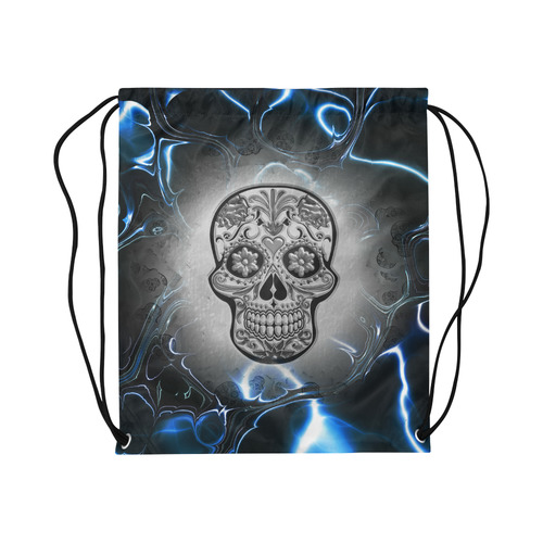 Skull20170247_by_JAMColors Large Drawstring Bag Model 1604 (Twin Sides)  16.5"(W) * 19.3"(H)