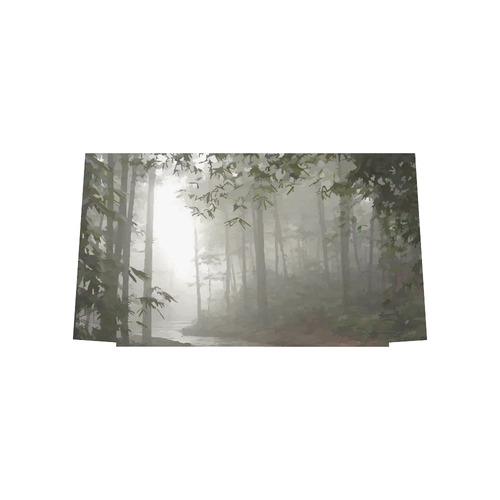 Landscape Forest Path in Foggy Mist Euramerican Tote Bag/Large (Model 1656)