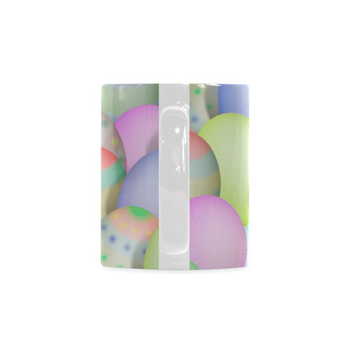 Pastel Colored Easter Eggs White Mug(11OZ)