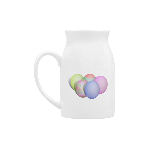 Pastel Colored Easter Eggs Milk Cup (Large) 450ml
