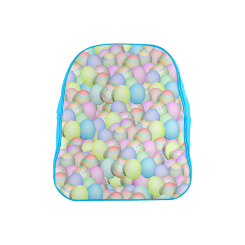 Pastel Colored Easter Eggs School Backpack (Model 1601)(Small)