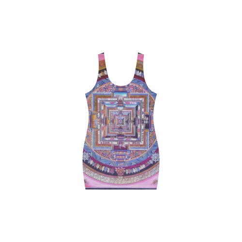 Buddhist Kalachakra Mandala Medea Vest Dress (Model D06)