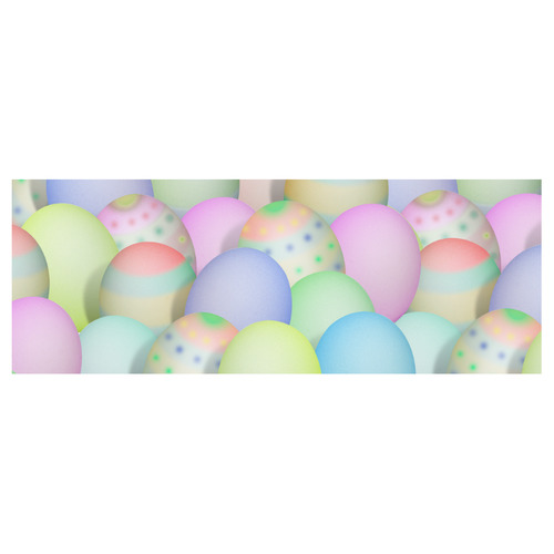 Pastel Colored Easter Eggs Travel Mug (Silver) (14 Oz)