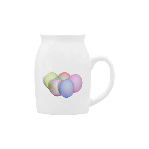 Pastel Colored Easter Eggs Milk Cup (Small) 300ml