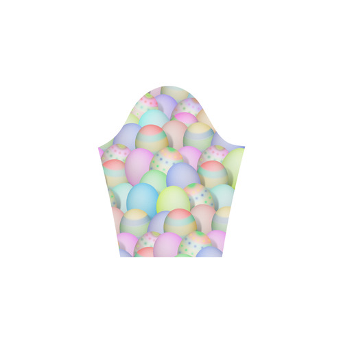 Pastel Colored Easter Eggs Elbow Sleeve Ice Skater Dress (D20)