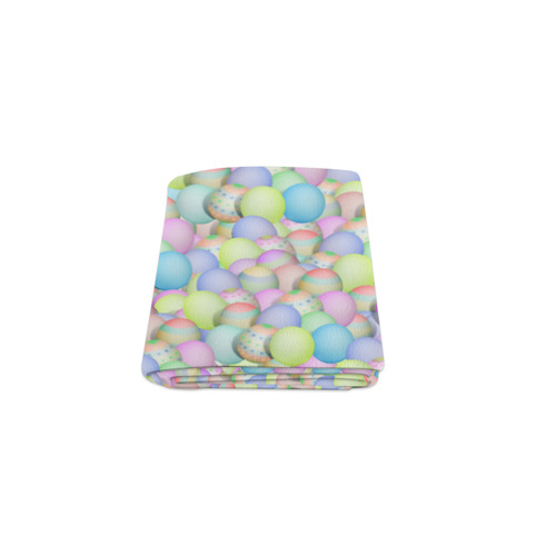 Pastel Colored Easter Eggs Blanket 40"x50"