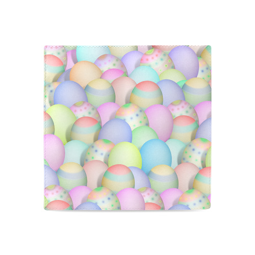 Pastel Colored Easter Eggs Women's Leather Wallet (Model 1611)
