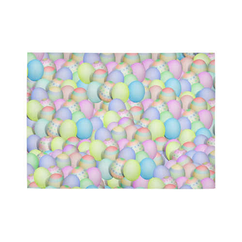 Pastel Colored Easter Eggs Area Rug7'x5'