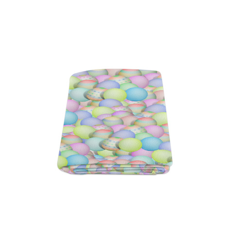 Pastel Colored Easter Eggs Blanket 50"x60"