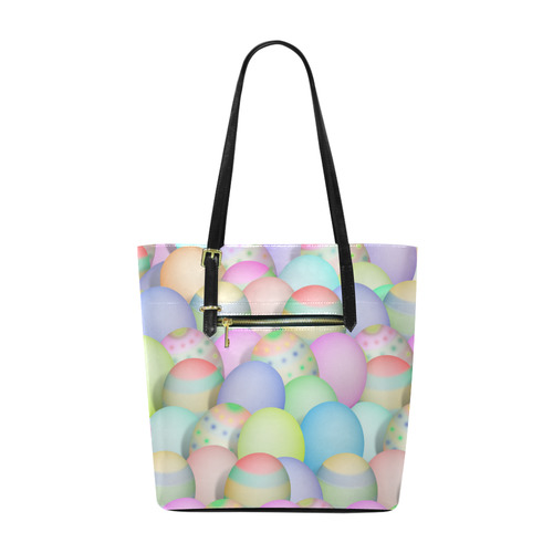 Pastel Colored Easter Eggs Euramerican Tote Bag/Small (Model 1655)