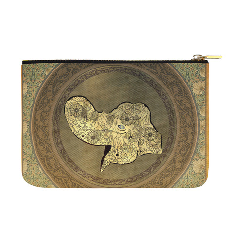 Mandala of cute elephant Carry-All Pouch 12.5''x8.5''