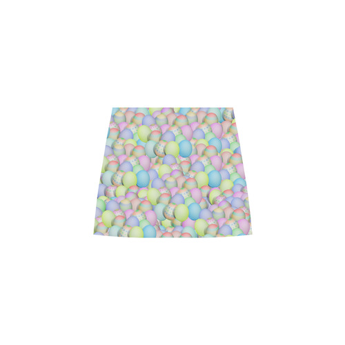 Pastel Colored Easter Eggs Eos Women's Sleeveless Dress (Model D01)
