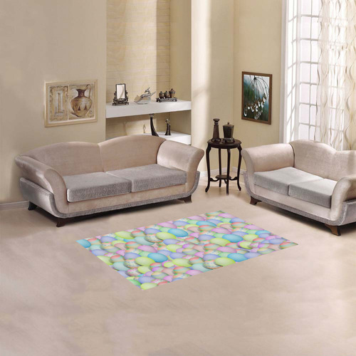 Pastel Colored Easter Eggs Area Rug 2'7"x 1'8‘’