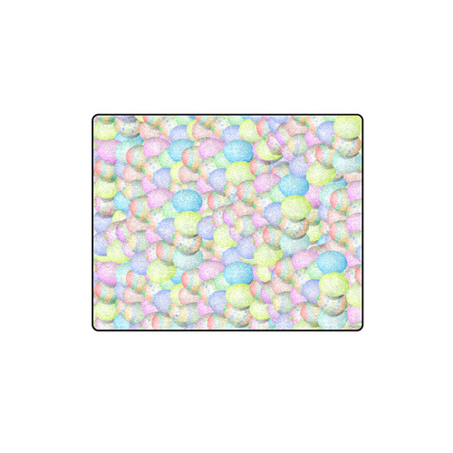 Pastel Colored Easter Eggs Blanket 40"x50"