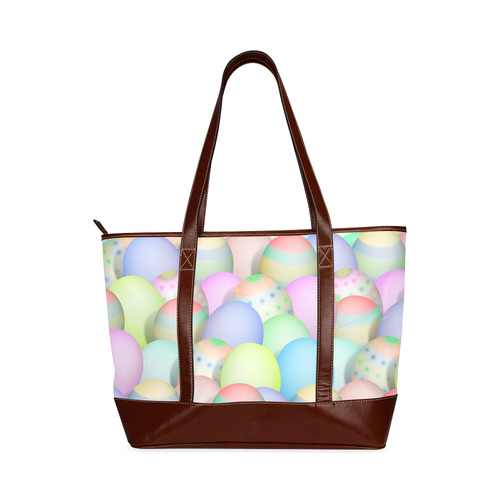 Pastel Colored Easter Eggs Tote Handbag (Model 1642)