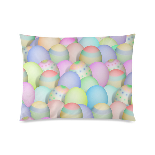 Pastel Colored Easter Eggs Custom Picture Pillow Case 20"x26" (one side)