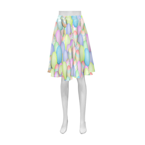 Pastel Colored Easter Eggs Athena Women's Short Skirt (Model D15)