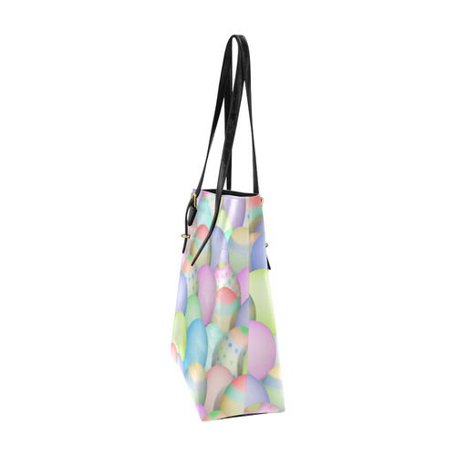 Pastel Colored Easter Eggs Euramerican Tote Bag/Small (Model 1655)