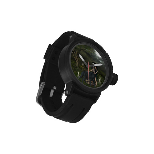 Awesome wolf with fairy Men's Sports Watch(Model 309)