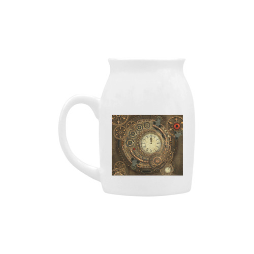 Steampunk, awesome clockwork Milk Cup (Small) 300ml