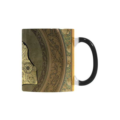 Mandala of cute elephant Custom Morphing Mug