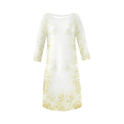 flowers in the wind offwhite Round Collar Dress (D22)