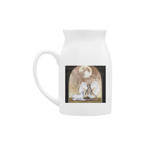 cute foal unicorn with fairy Milk Cup (Large) 450ml