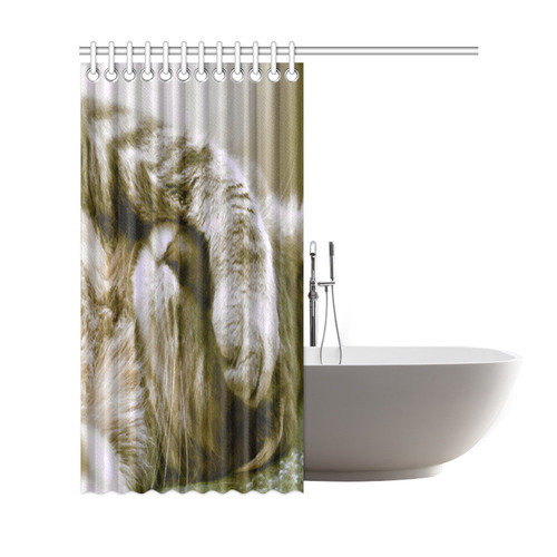 Cat Nap Funny Feline Photo Art Shower Curtain 69"x72"