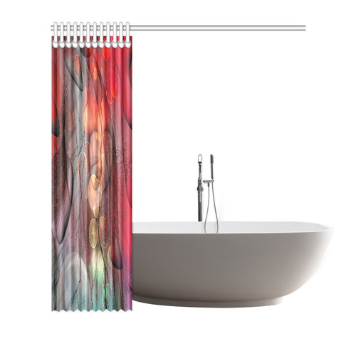 Colors of Love by Nico Bielow Shower Curtain 72"x72"