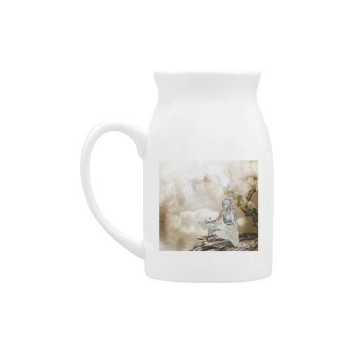 Swan fairy with swans Milk Cup (Large) 450ml