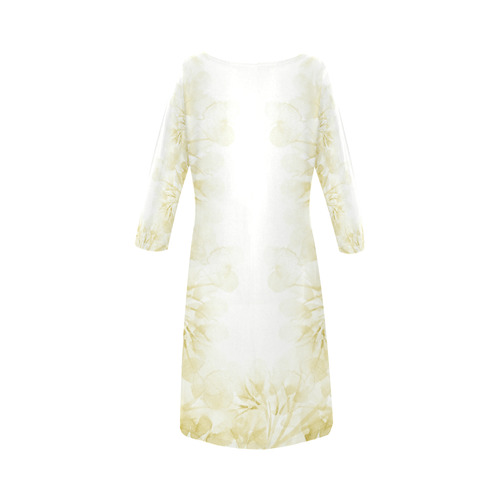 flowers in the wind offwhite Round Collar Dress (D22)