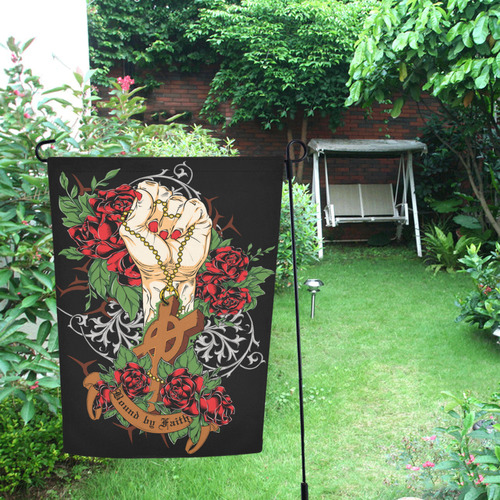 cross hand Garden Flag 12‘’x18‘’（Without Flagpole）
