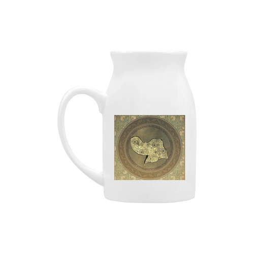 Mandala of cute elephant Milk Cup (Large) 450ml