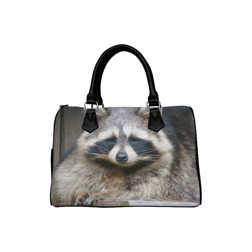 Raccoon Fine Modern Art Animal Boston Handbag (Model 1621)