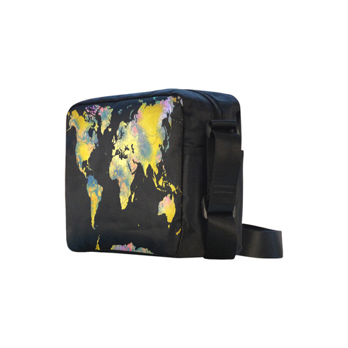 world map Classic Cross-body Nylon Bags (Model 1632)