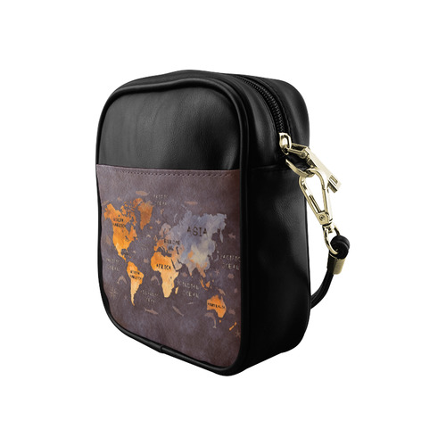 world map Sling Bag (Model 1627)