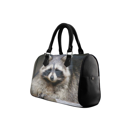 Raccoon Fine Modern Art Animal Boston Handbag (Model 1621)