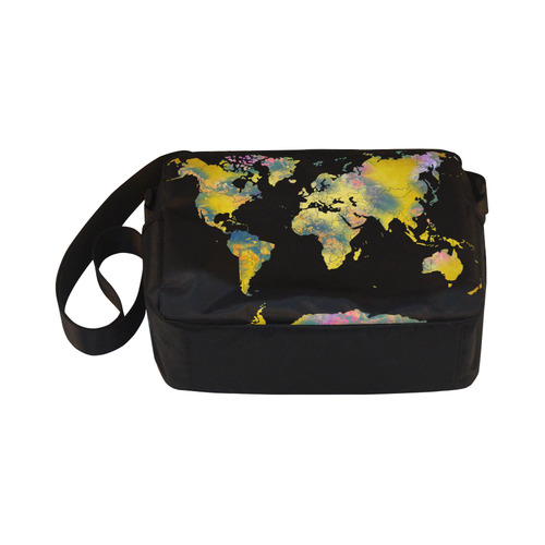 world map Classic Cross-body Nylon Bags (Model 1632)