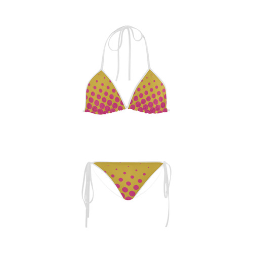 Bikini - Pink Meets Yellow Custom Bikini Swimsuit
