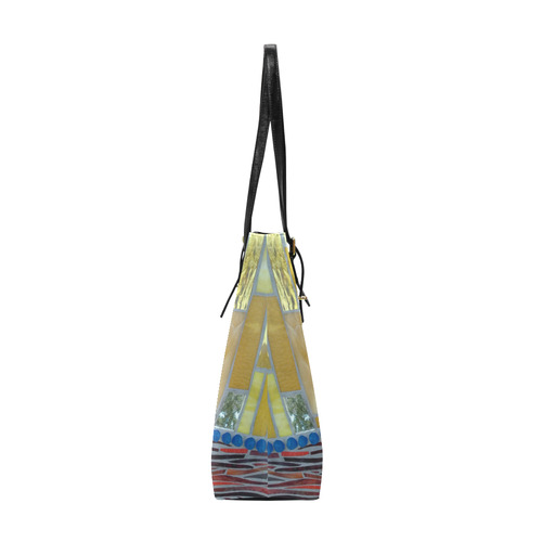 yellow mosaic Euramerican Tote Bag/Small (Model 1655)