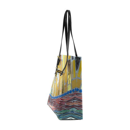 yellow mosaic Euramerican Tote Bag/Small (Model 1655)