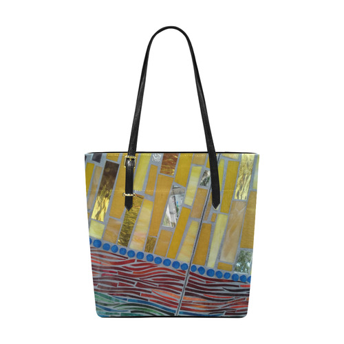 yellow mosaic Euramerican Tote Bag/Small (Model 1655)