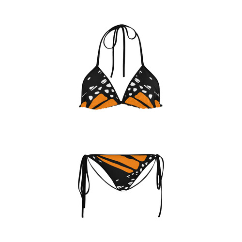 Bikini - Monarch, Black & Orange Custom Bikini Swimsuit