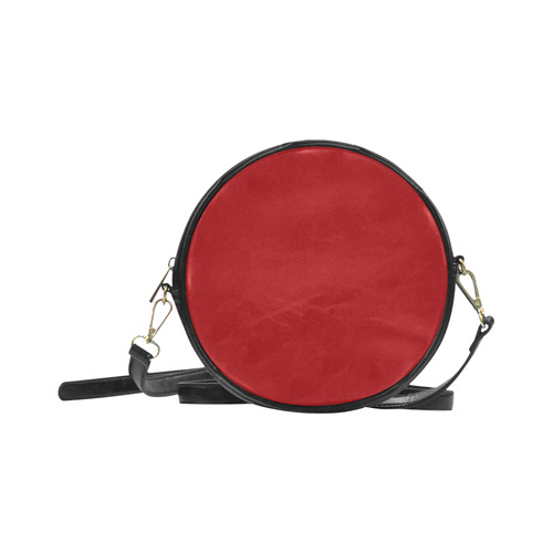 Black & Red Shoulderbag Round Sling Bag (Model 1647)